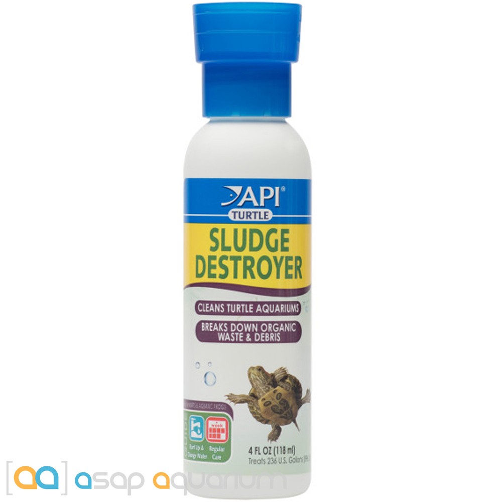 API Turtle Sludge Destroyer 4oz Breaks Down Organic Waste Debris Eliminates Odor
