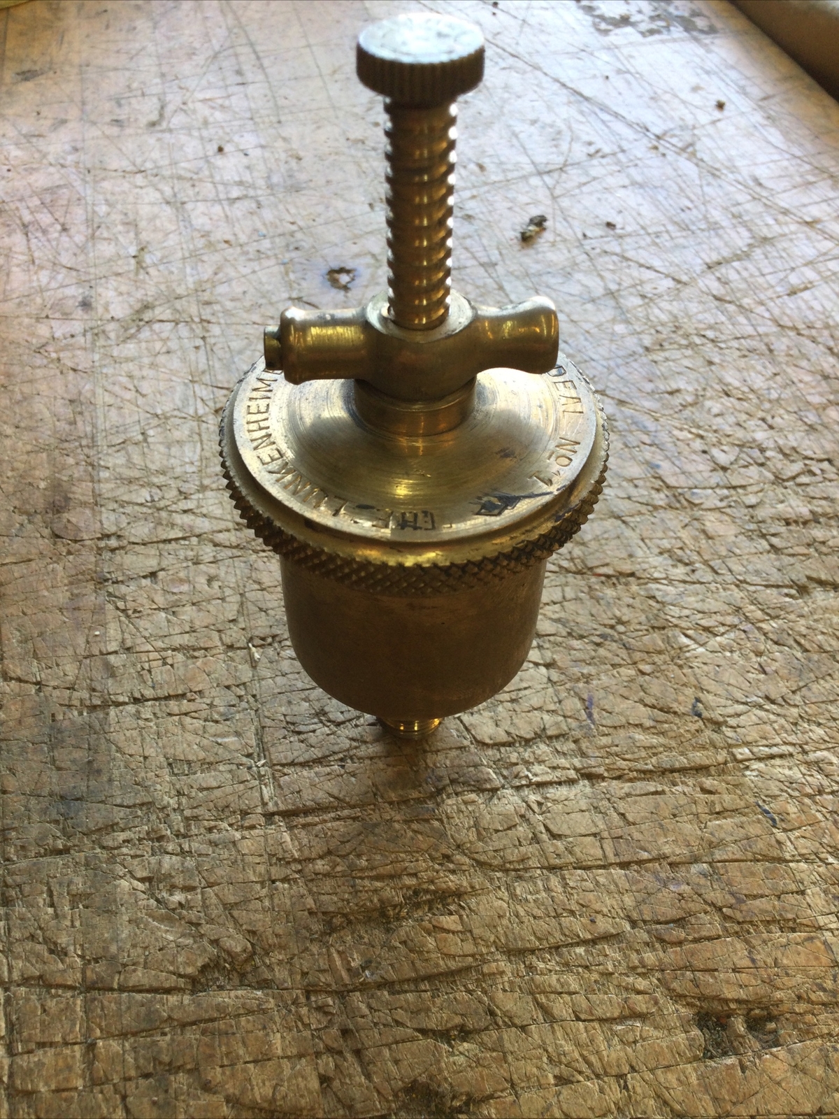 1 Vintage LUNKENHEIMER MfG.CIN OH IDEAL No 1 BRASS GREASE CUP HIT & MISS