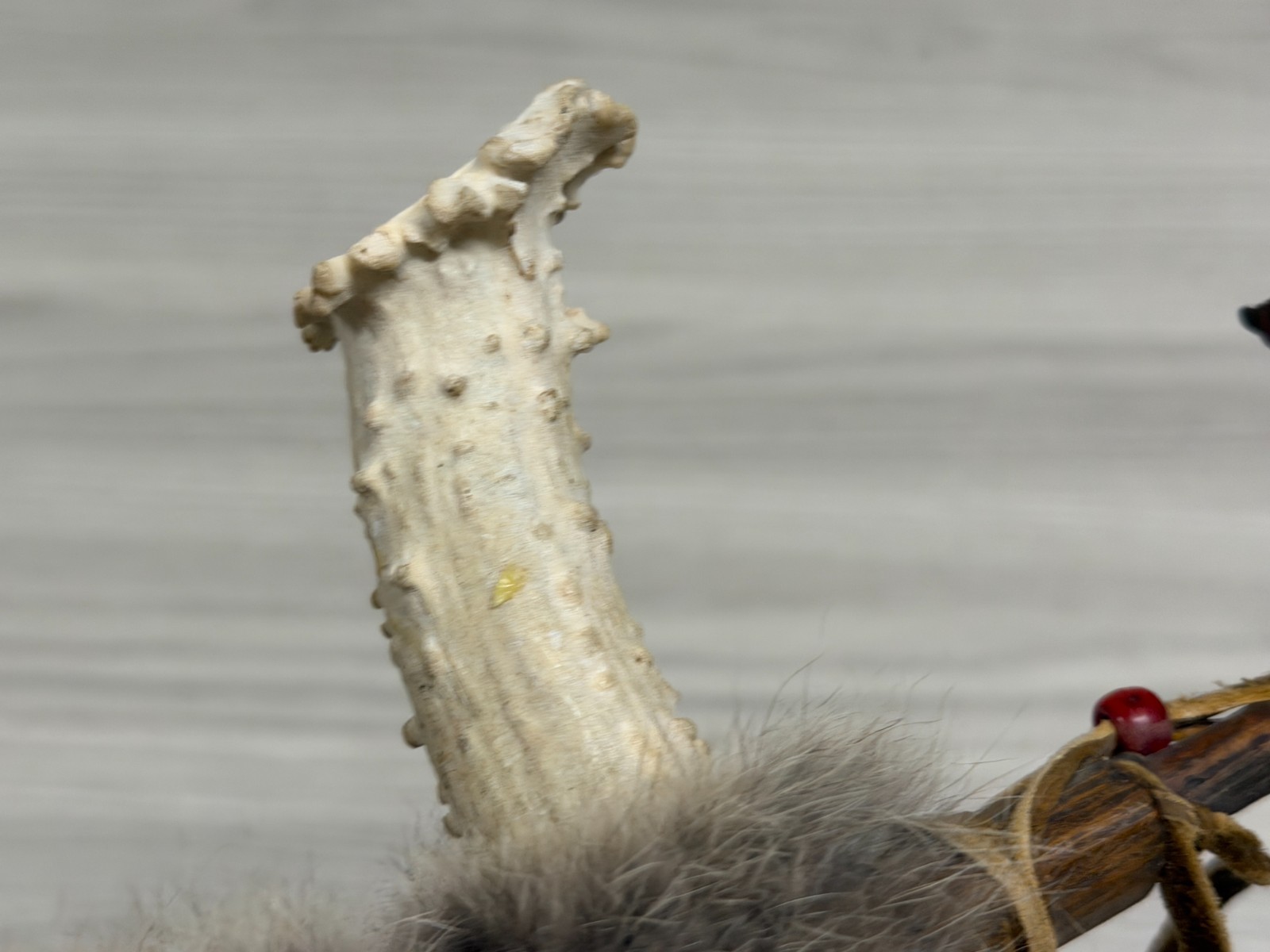 Replica Decorative Native American Deer Antler Peace pipe 29”