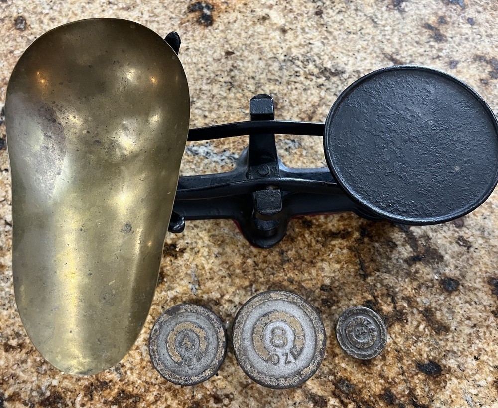VTG Standard Blance Scale Brass Holder 3 Weights