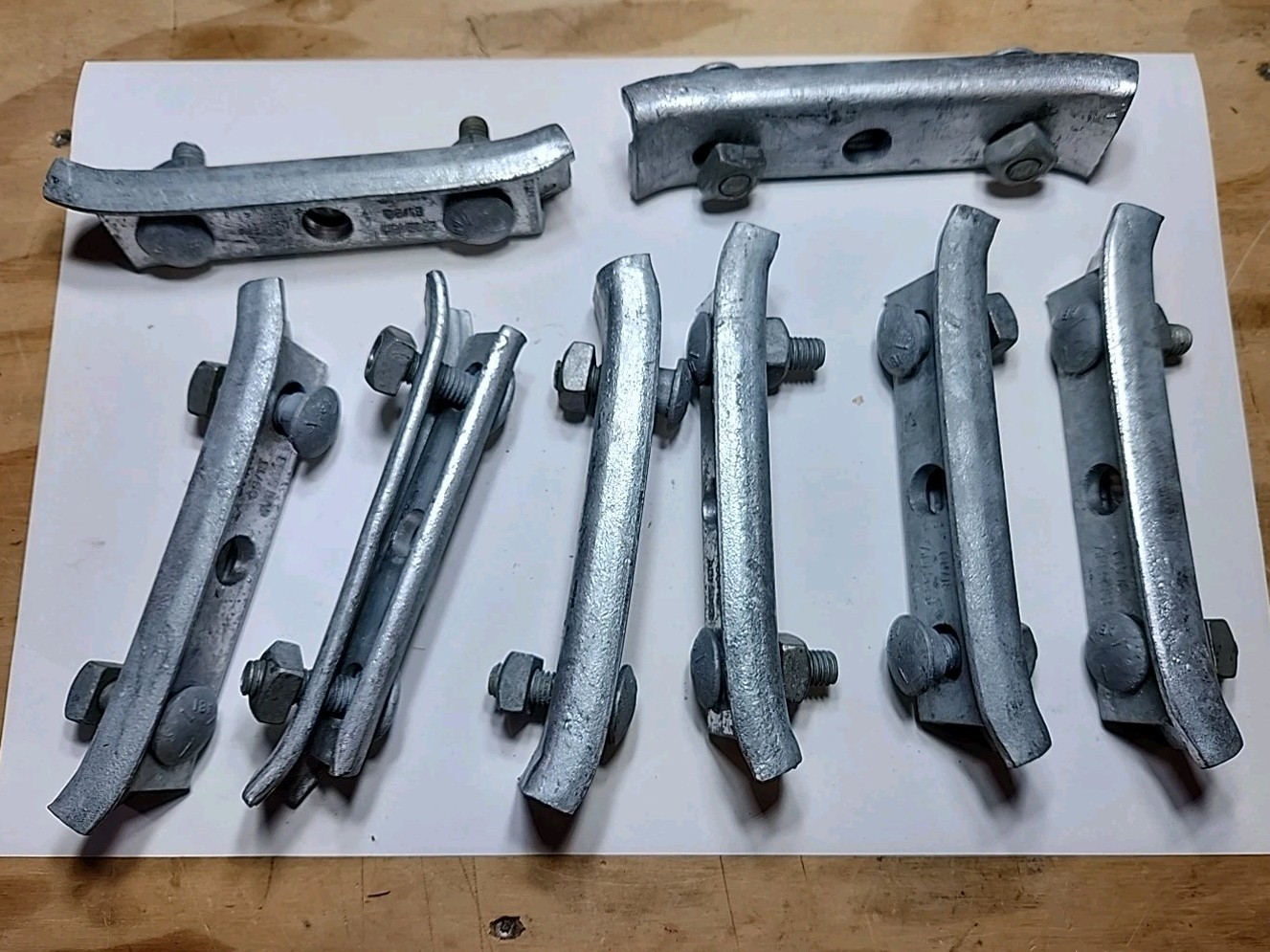 8 Pack Allied Bolt #5083 Corner Suspension Clamp for 5/8" Thru Bolt Utility NEW