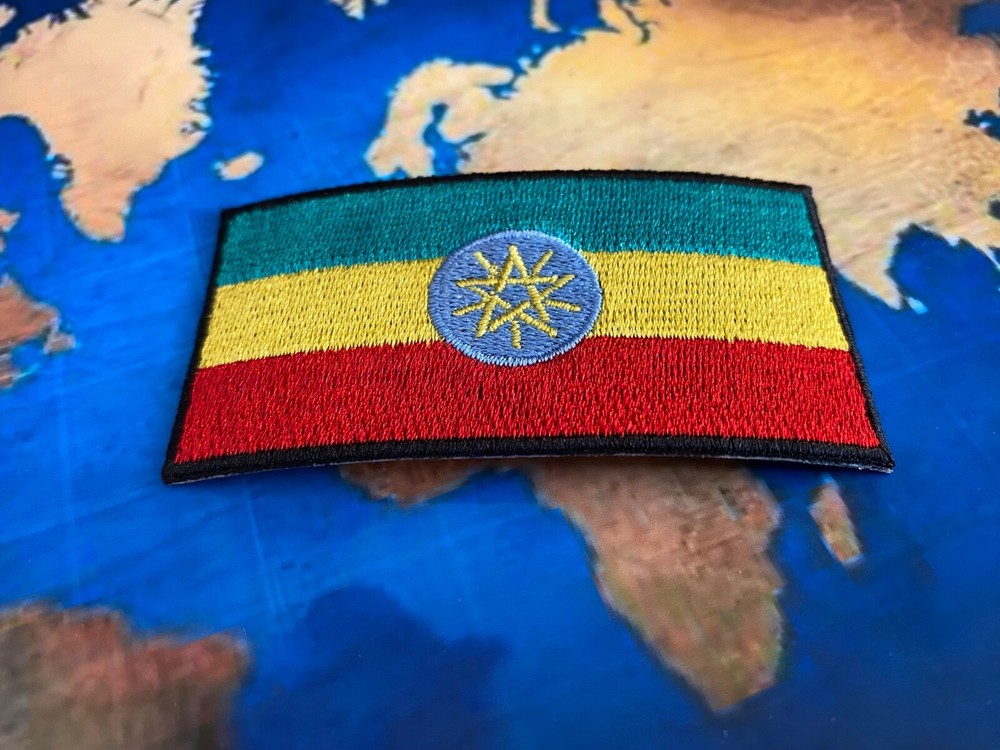 ETHIOPIA Flag Iron on Sew on Patch
