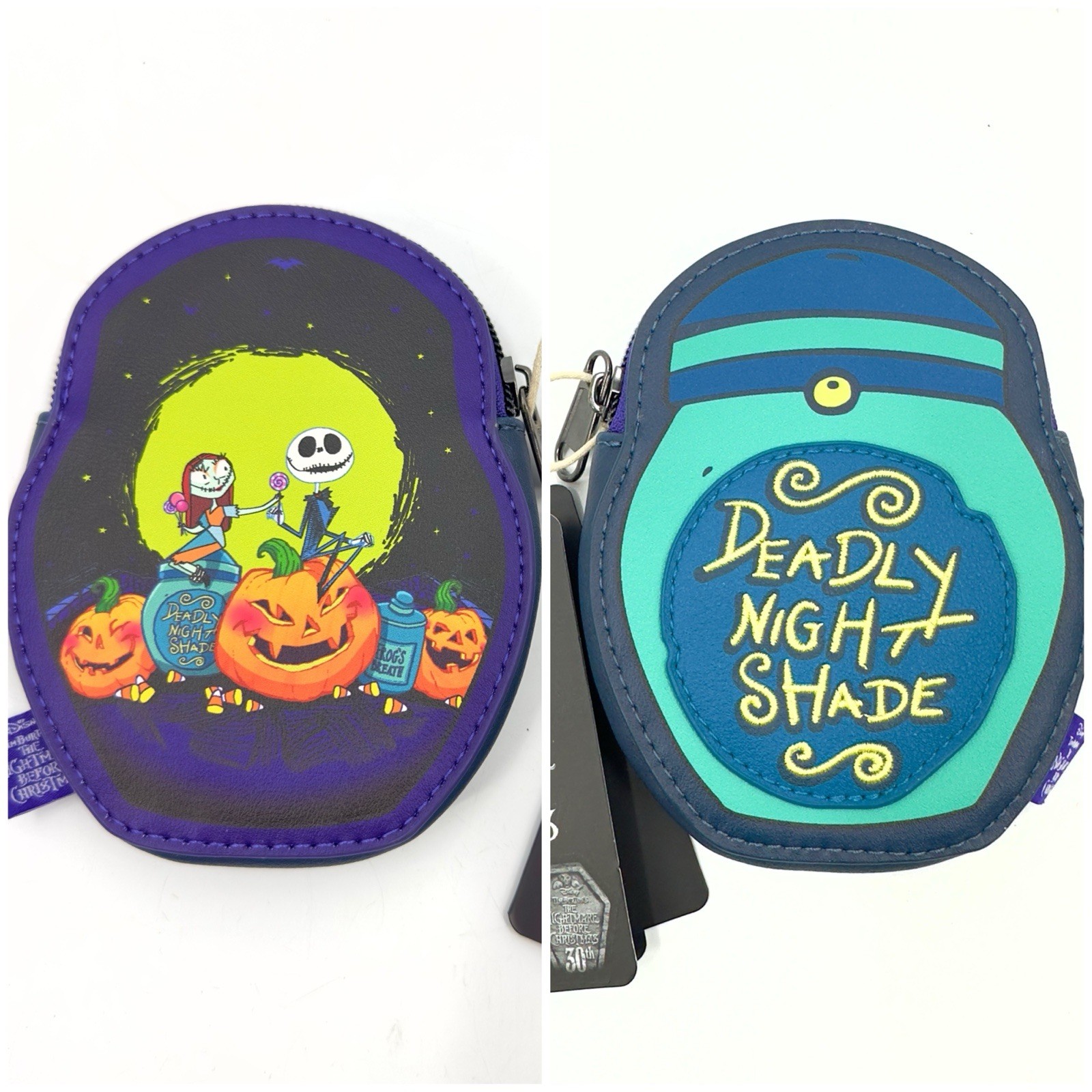 Disney Loungefly Nightmare Before Christmas Deadly Nightshade Coin Purse NWT