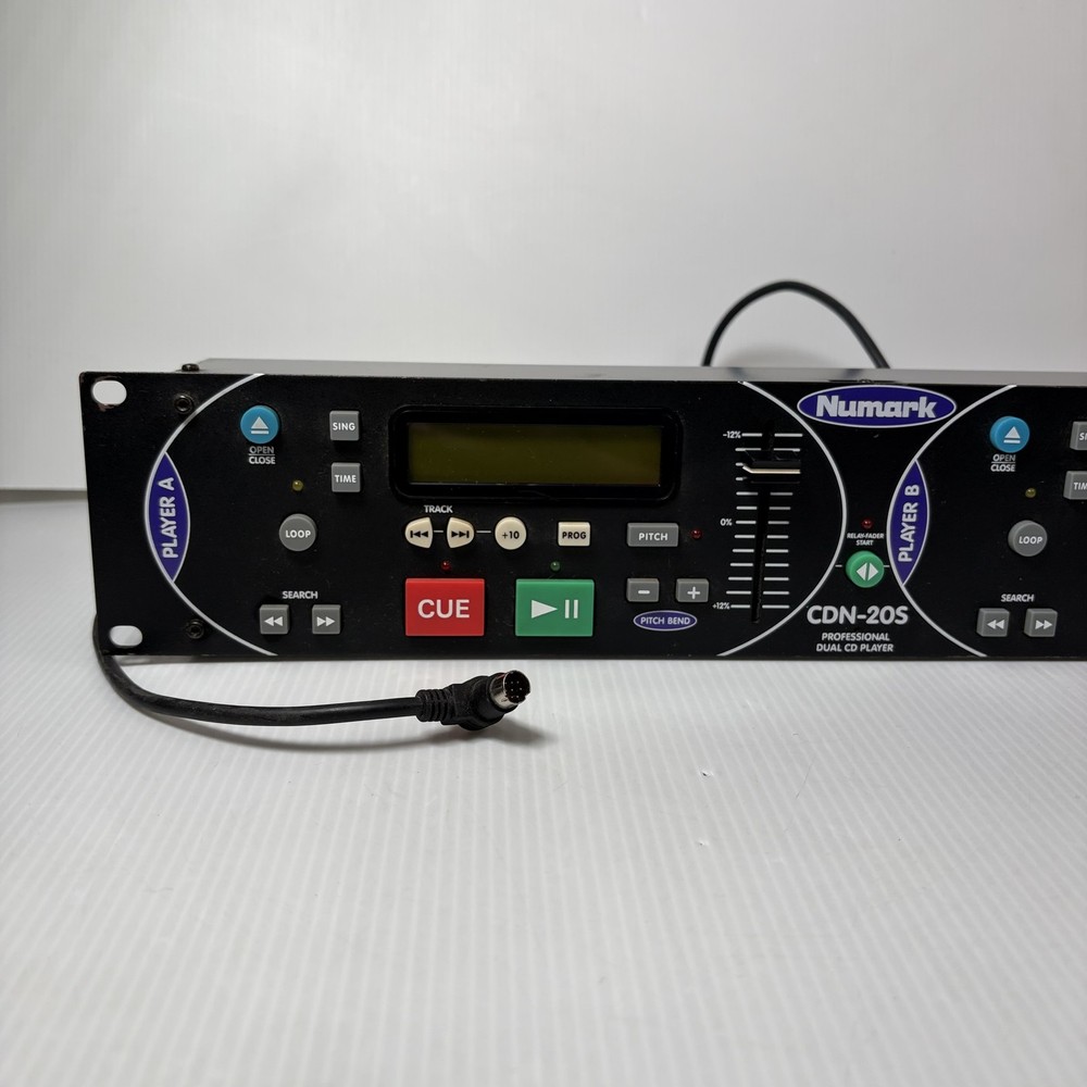 Numark CDN-20S Professional Dual CD Player Controller Unit Only Rack Mount