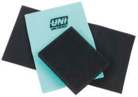 Uni Bulk Fine Foam Filter (65 PPI) - 12in. x 16in.x 5/8in. - Green Motorcycle