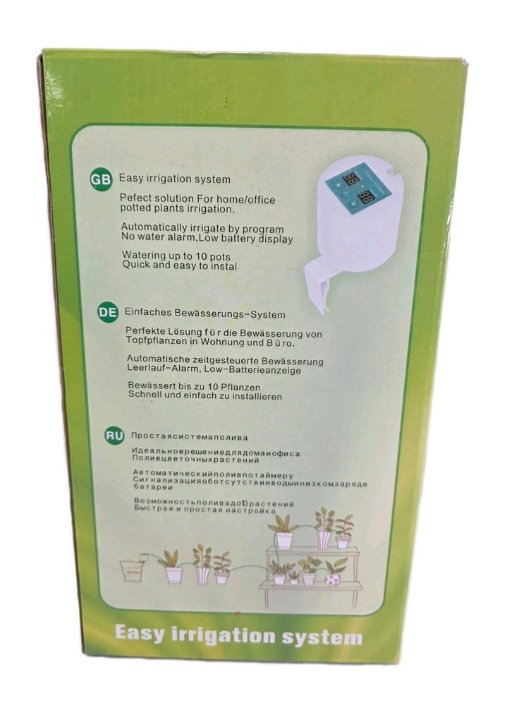 Easy Irrigation System Timer Automatic Watering System - New Open Box