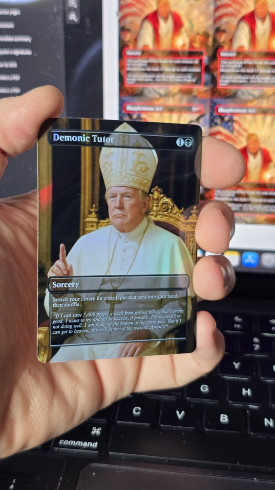 Demomic Tutor Full Art Foil Custom Proxy
