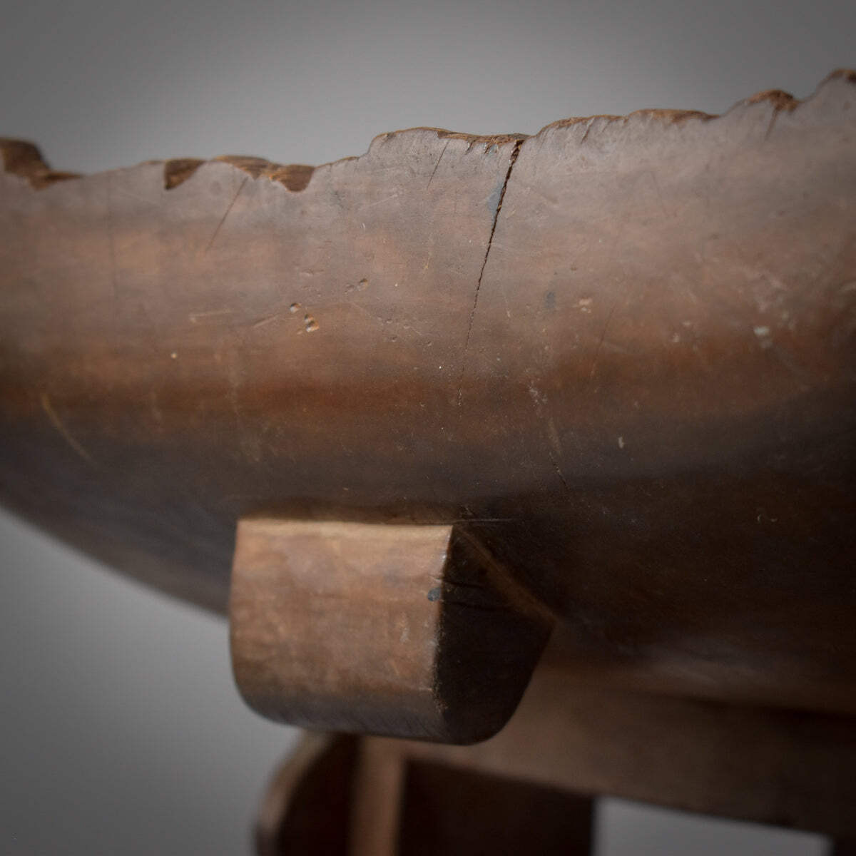 Asante Dwa Wood Stool Throne Ghana