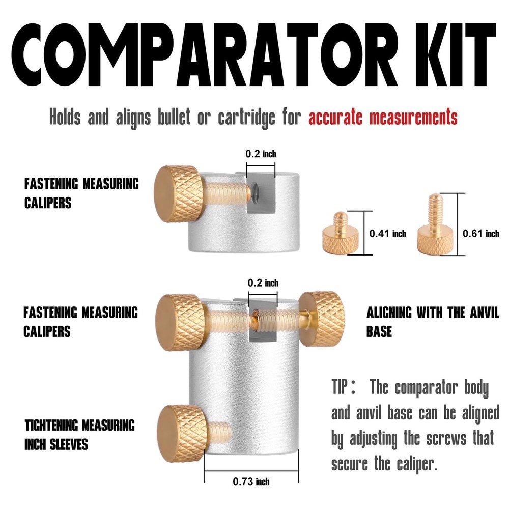 HAWKHONOR Bullet Comparator Kit, Includes 14 16pcs Kit