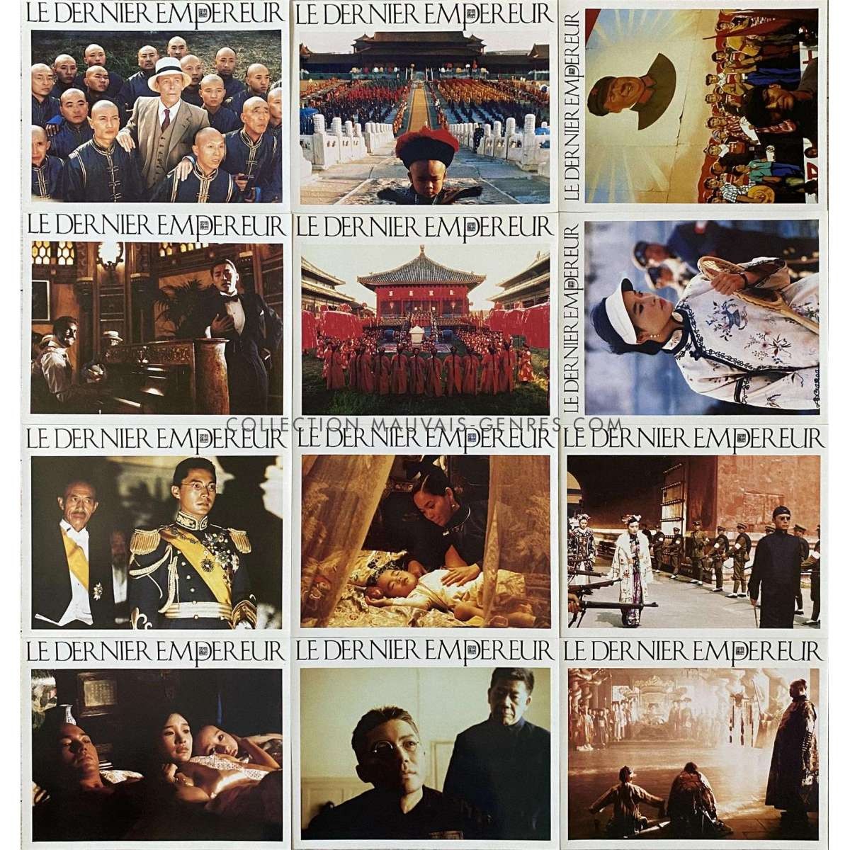 LAST EMPEROR French Lobby Cards x12 - 10x12 in. - 1987 - Bernardo Bertolucci, Jo