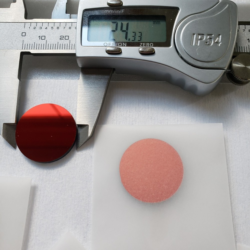 Optical Filter 330WB80 UG11 Red Blocker 25mm Diameter