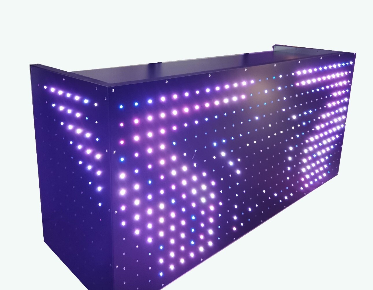 LED DJ Booth Programable. Foldable Multicolors LED.