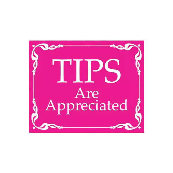 Pink Tips are Appreciated Sticker Decal