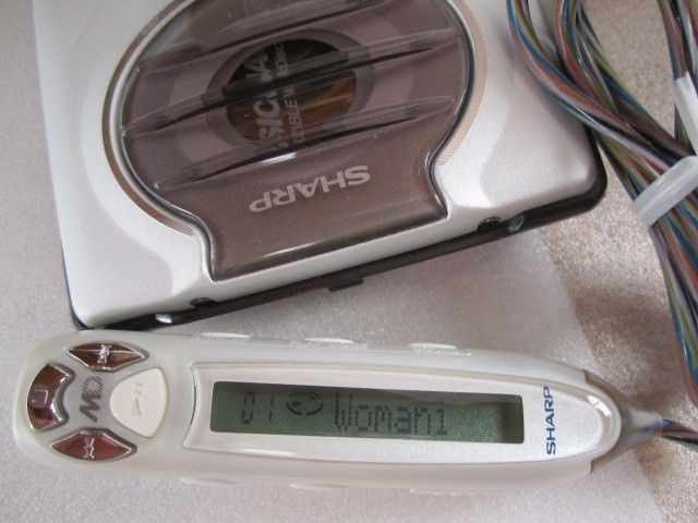 Sharp MD-DS33-A Portable MD Player Blue with AC Adapter and Charger Tested