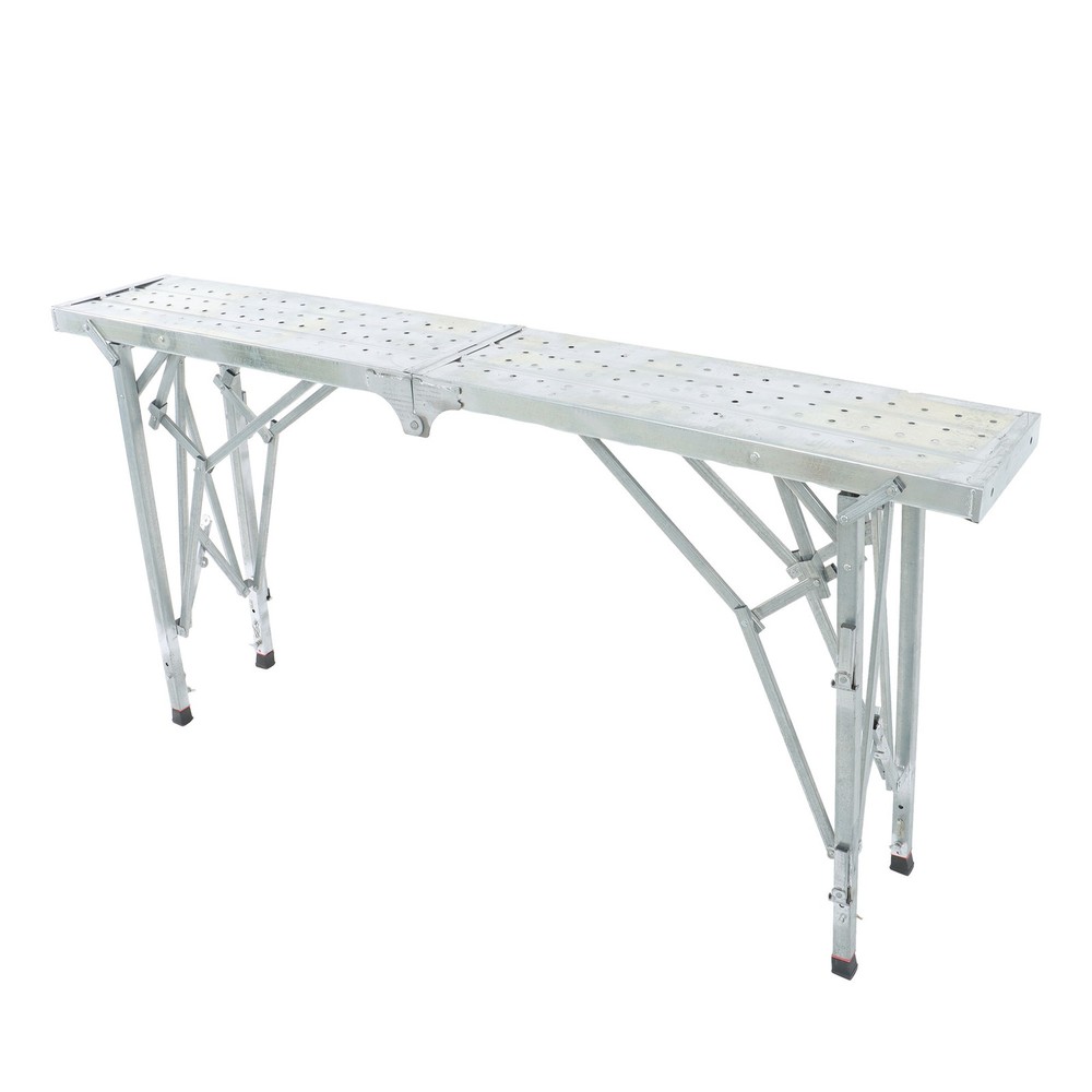 LABLT 1.8m Scaffolding, Adjustable Work Platform Scaffold Tower Ladder Stool