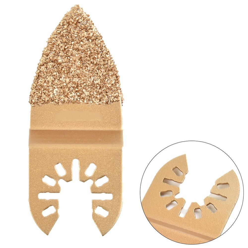 Oscillating Multitool Blades Designed to Handle Coarse Materials Easily