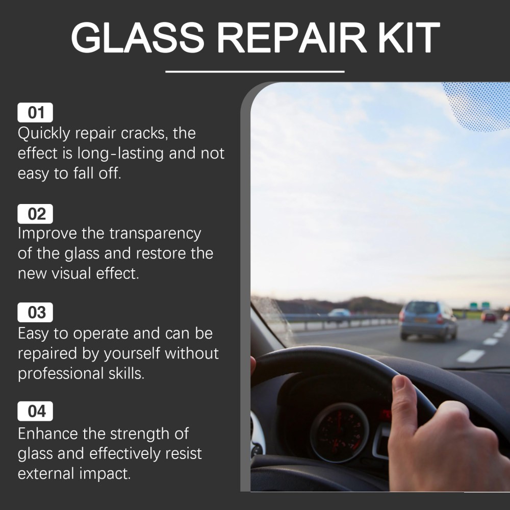 glass repair kit car windshield cra scratch clear vis