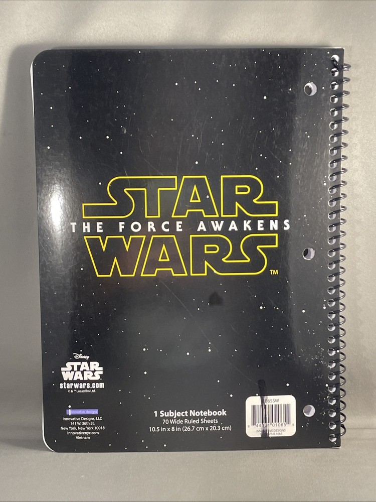1 Subject Notebook Ruled Sheets Star Wars (70 Sheets) & Orangutan (60 Sheets)