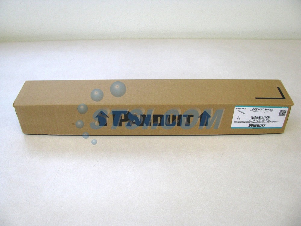 Panduit CPP48HDEWWH 48-Port Mini-Com High Density Patch Panel, White ~STSI