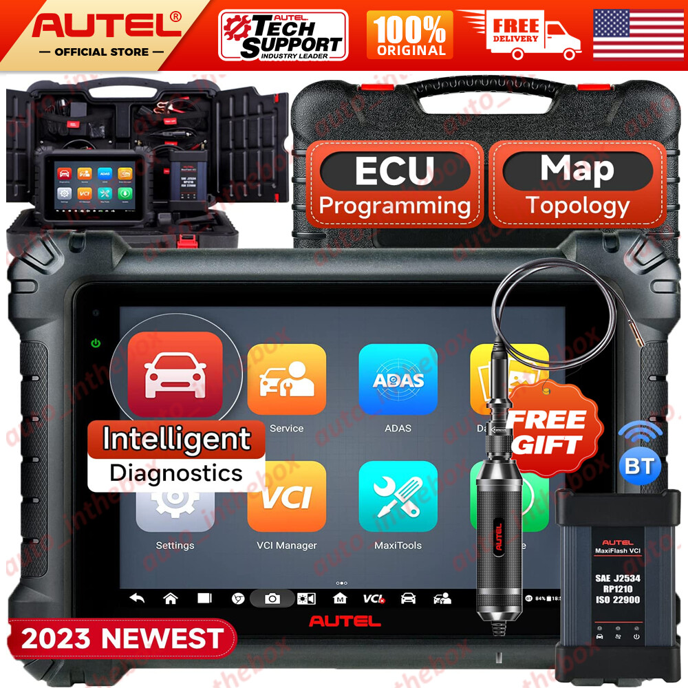 AUTEL MaxiSys MS909 Ultra Scanner Diagnostic Online Programming Coding 5In1 VCMI