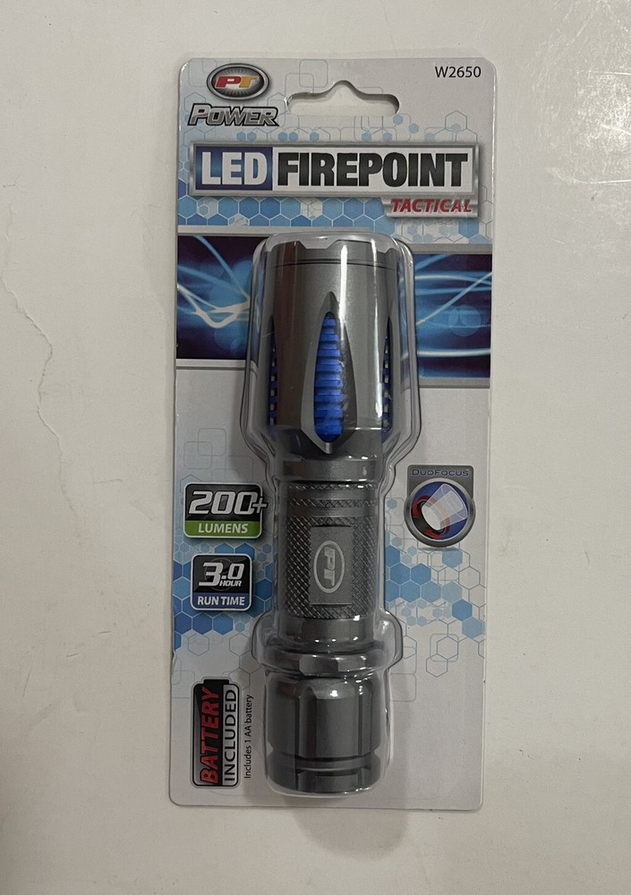 Tactical LED flashlight Firepoint 200+ lumens new e41