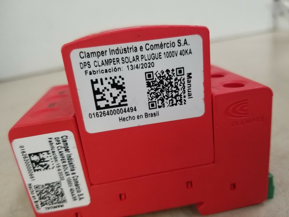 Clamper Solar Plugue 1000V 40kA
