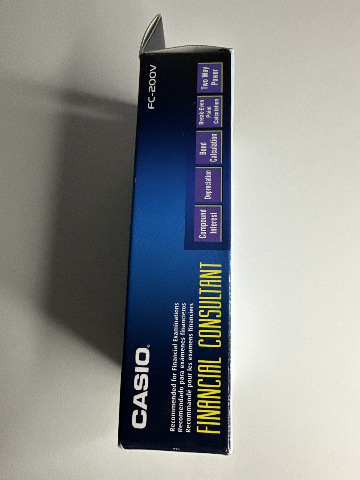 Casio FC 200V FC200V 100V Financial Calculator 14 Digits Dual Power New Boxed