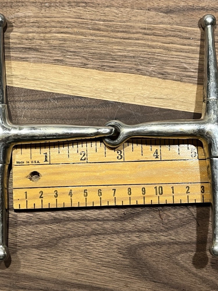 5” Korsteel Stainless Steel Full Cheek Eggbutt Snaffle Bit