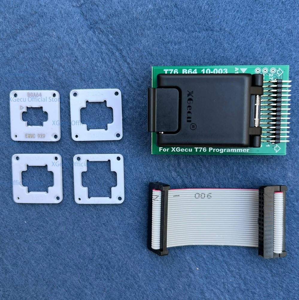 EMMC BGA64 Adapter IC Socket for XGecu T76 Programmer + 5PCS limit frames