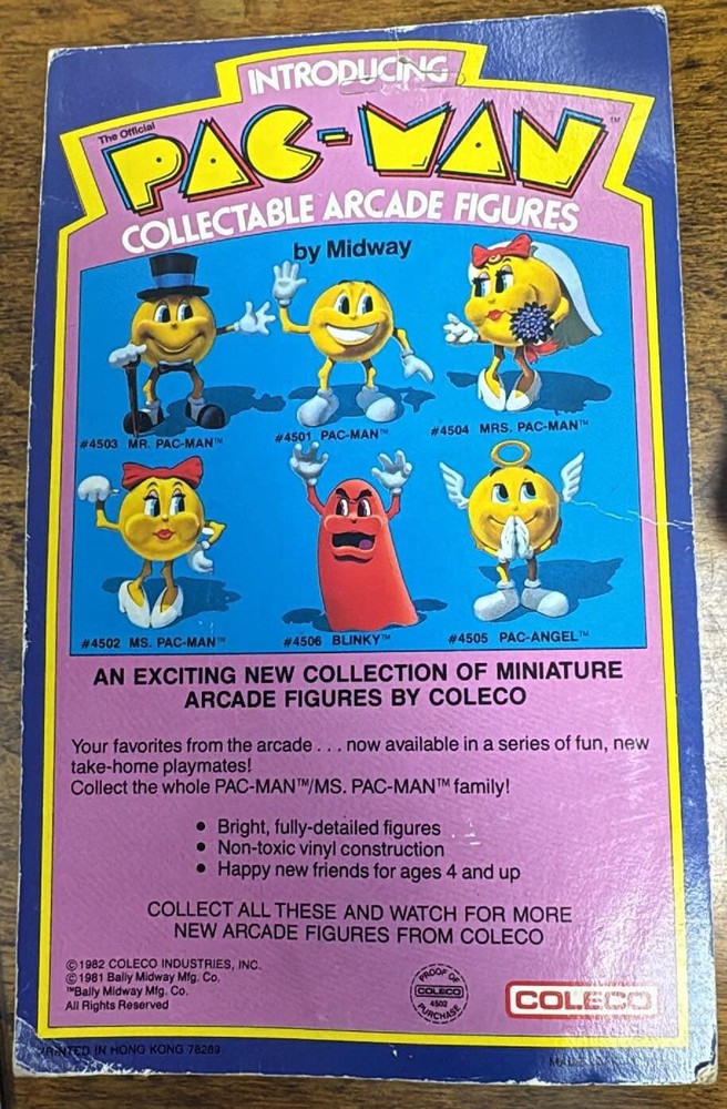 Ms Pac-man Arcade Figure In Package (B188)