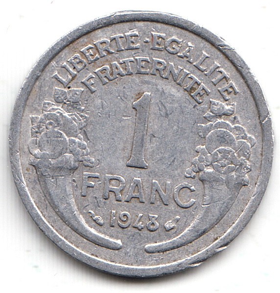France 1 Franc 1943 as shown