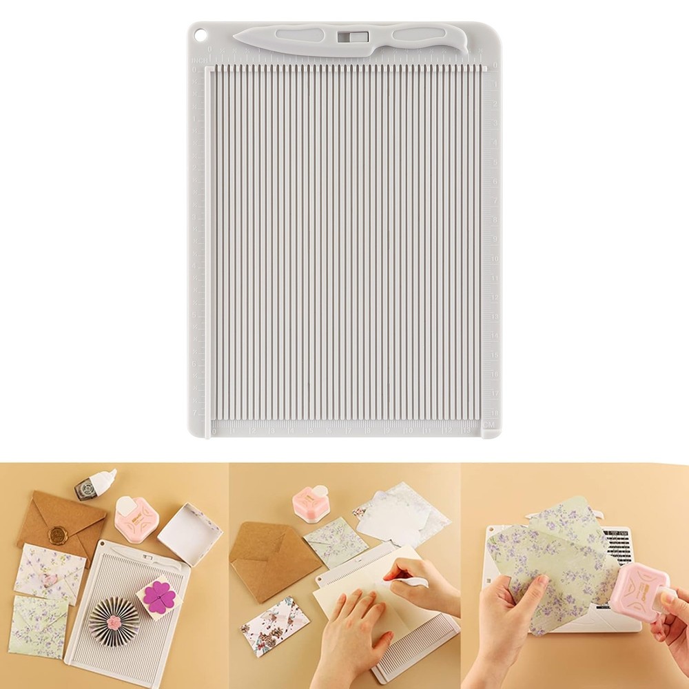 Craft Mini Scoring Board& Bone Folder Set Score and Fold Tool Envelope Maker