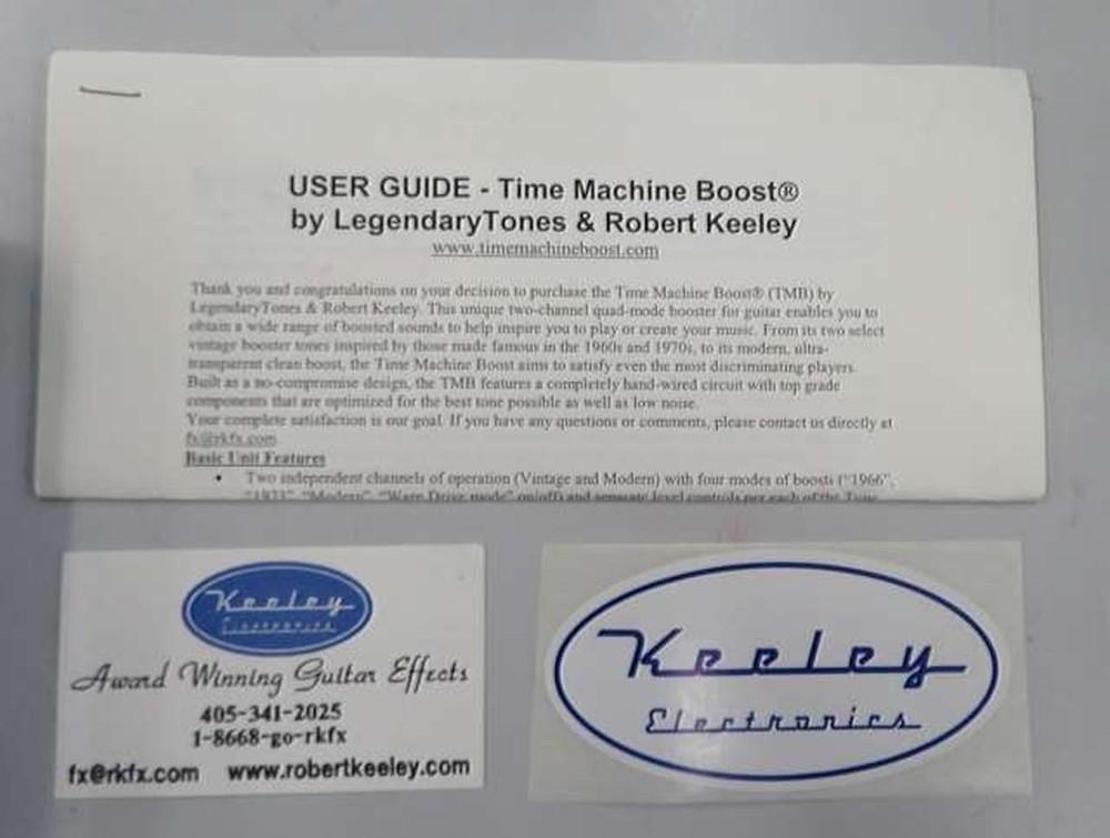 KEELEY TIMEMACHINE BOOST Compressor