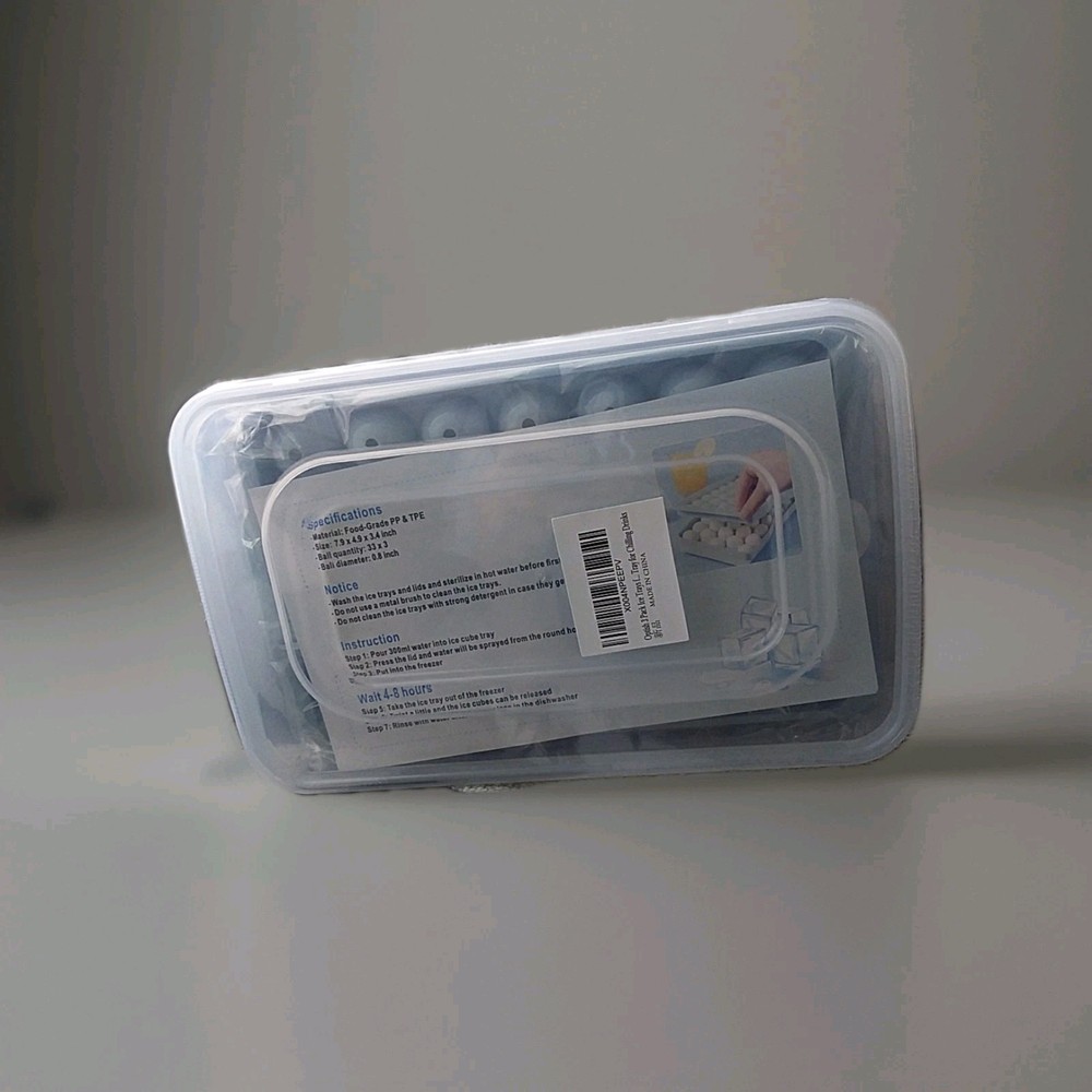 3 Pack Ice Trays For Freezer Makes Rounded Ice Cubes