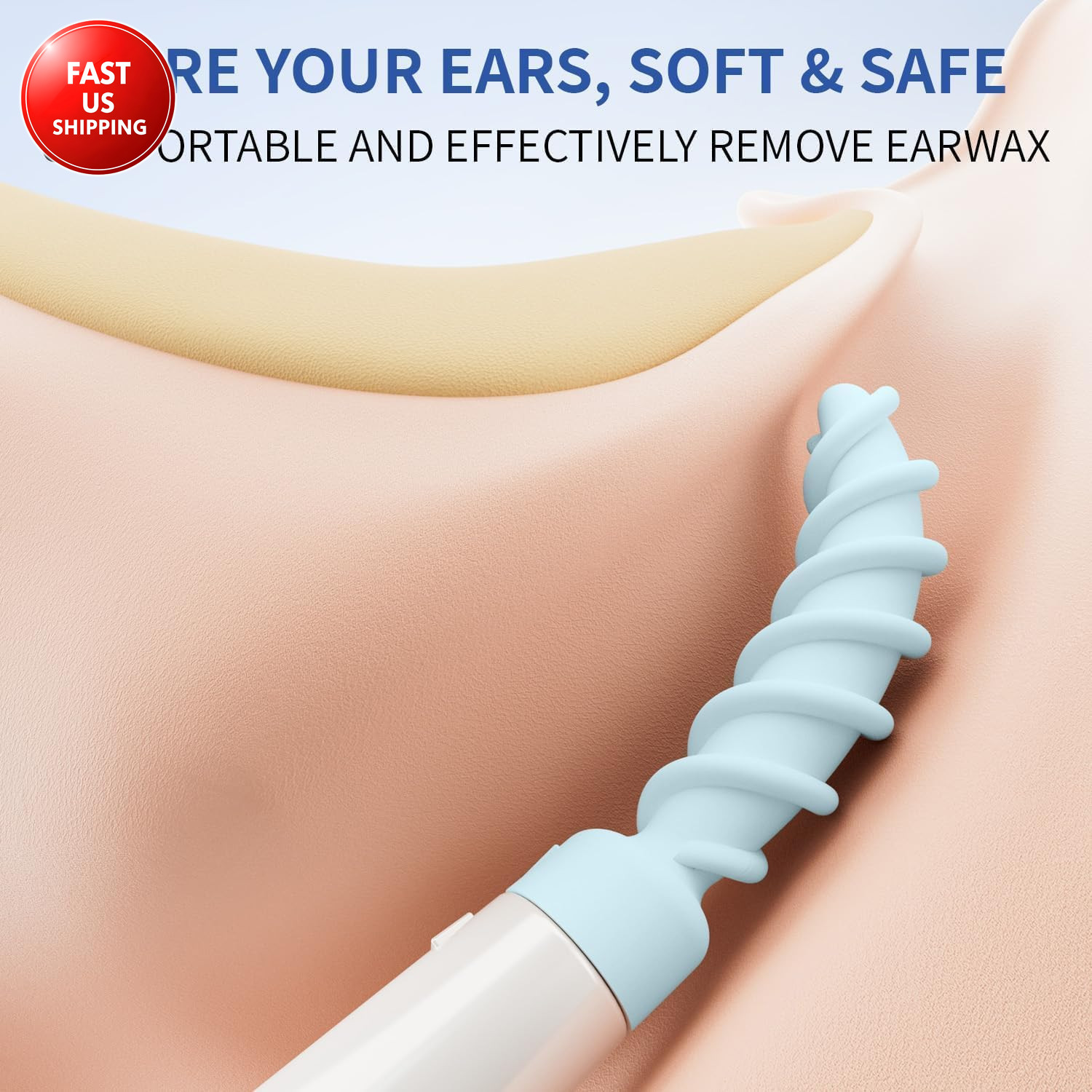 Ear Wax Removal Tool, Multifunctional Spiral Ear Cleaner, Q Grips Earwax Cleanin