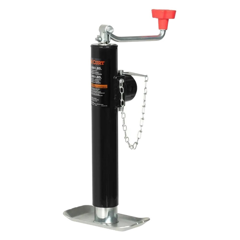 CURT 25006 Pipe-Mount Swivel Topwind Jack