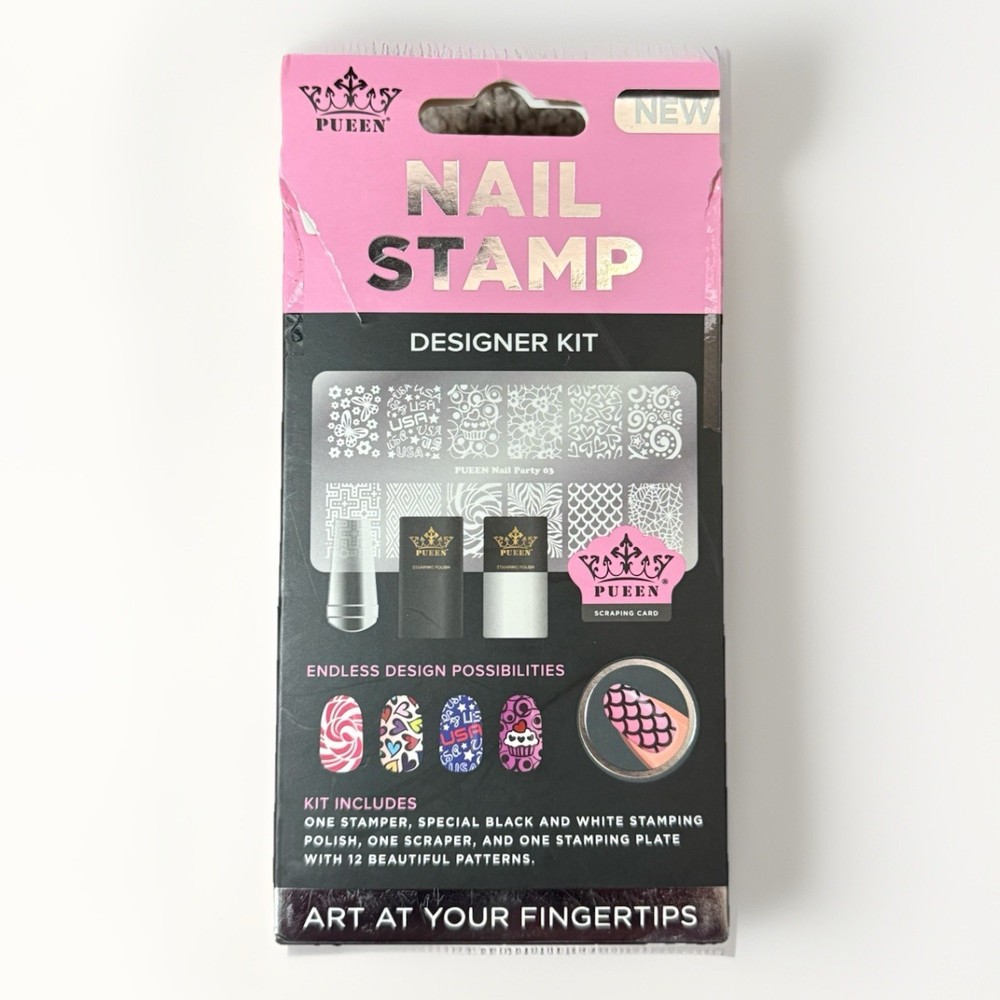 Pueen Nail Stamp Designer Kit New