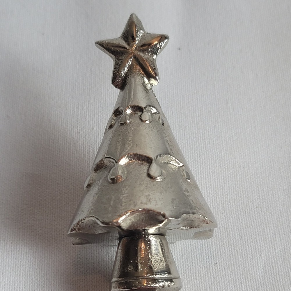 Silver Tone Metal Christmas Tree Bottle Opener
