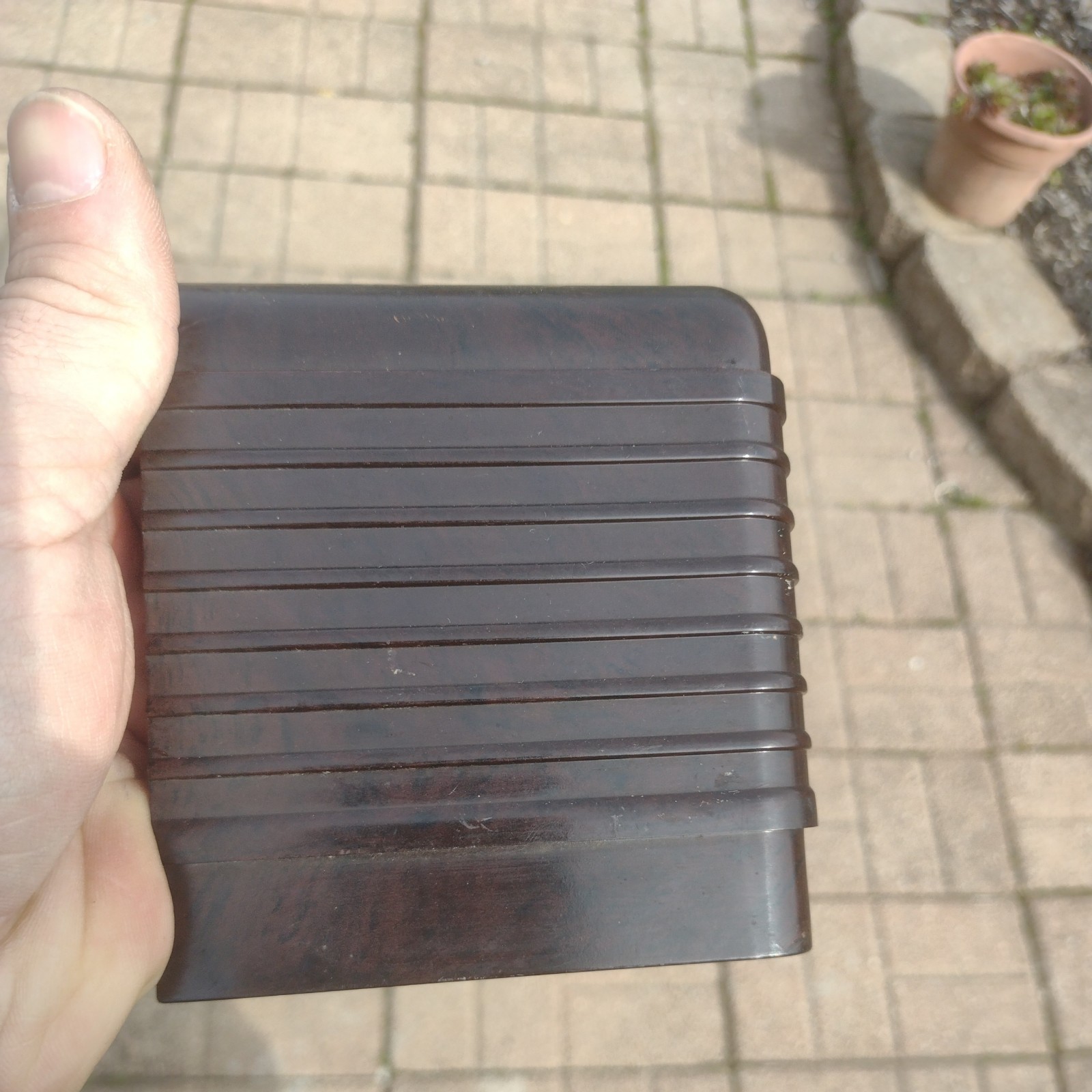 Antique 1930s Detrola Pee Wee Tube Radio Case.