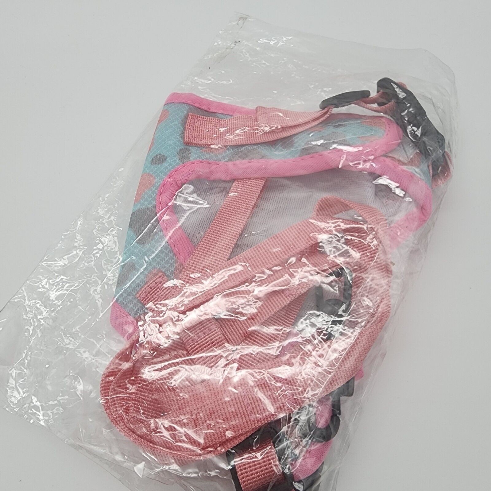 Cat Harness Leash Set Small Pink Adjustable Walking Escape Proof Dog Harness