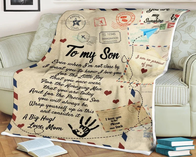 Letter Blanket To My Son Consider It Message Gift