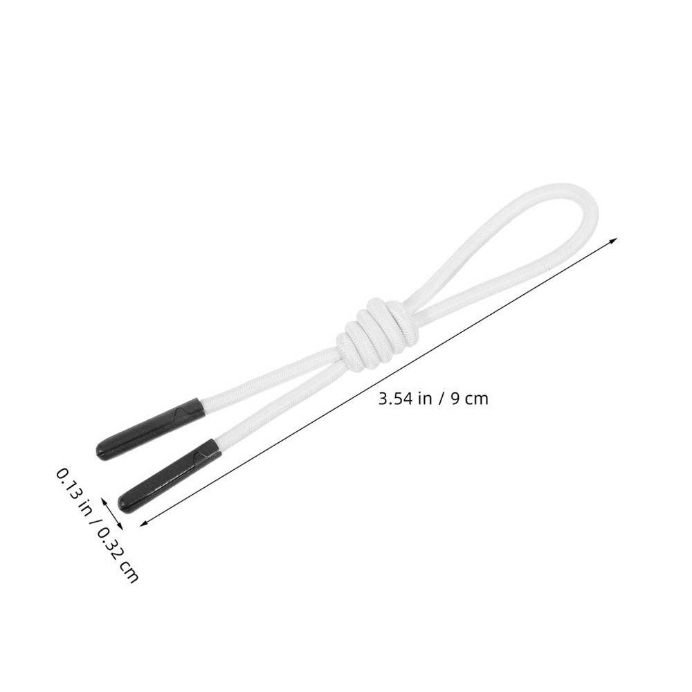 20 Pcs Stretch Cord Zipper Backpack Pull Extension Fixer for Jackets