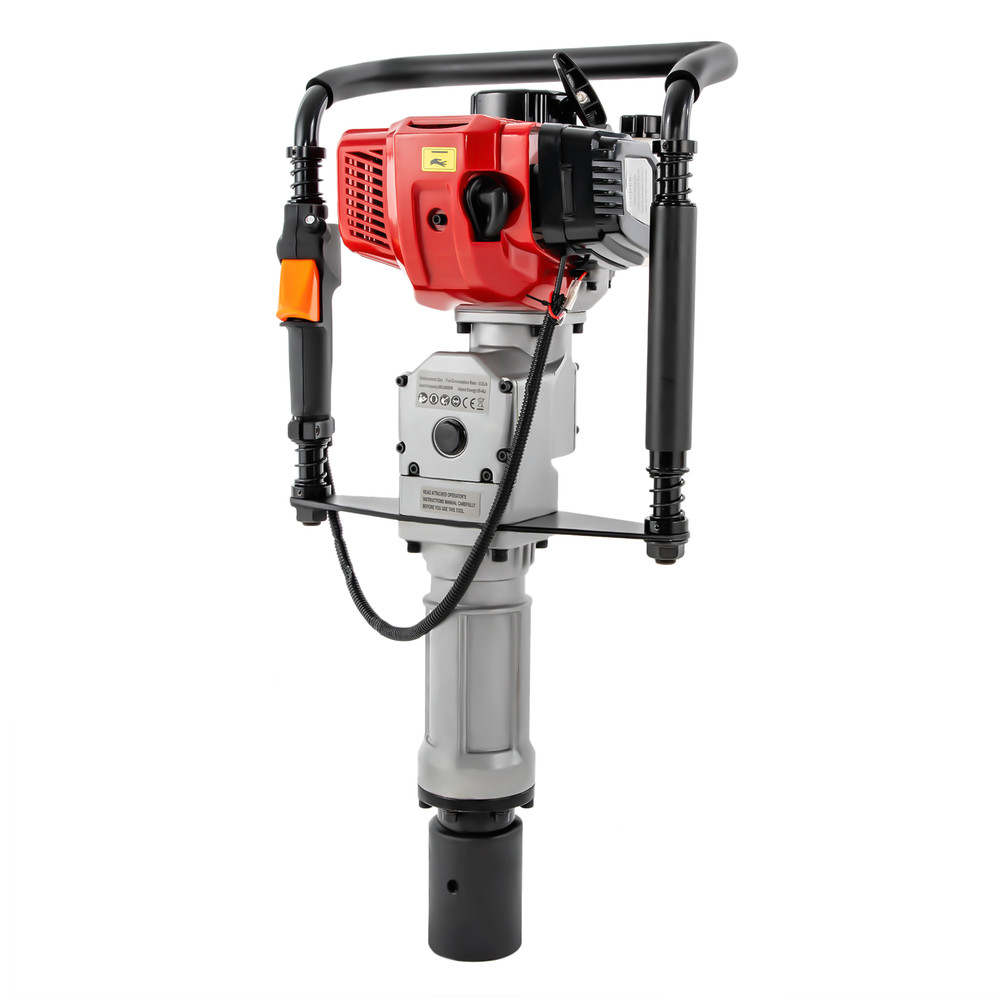 Petrol Post Driver 1900W 52cc Two-Stroke Engine with Shock Absorption
