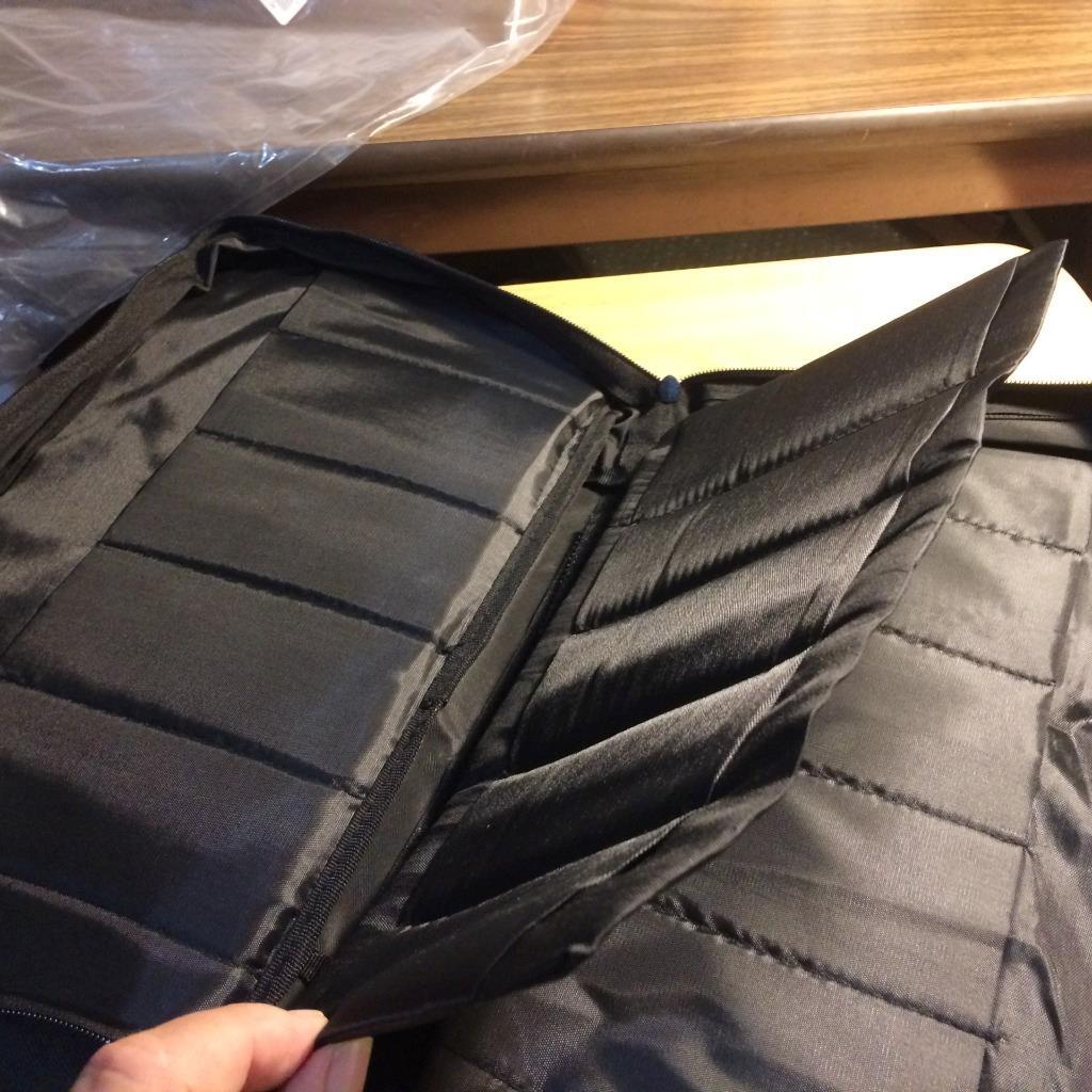 Carry All Padded Black Cordura Storage Case Holds 22 Lg Pocket Knives AC128