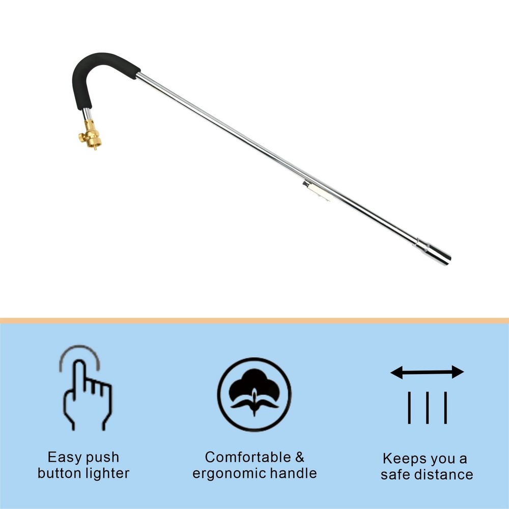 Propane Torch Weed Burner Propane Weed Torch with Turbo Trigger Push Button I...