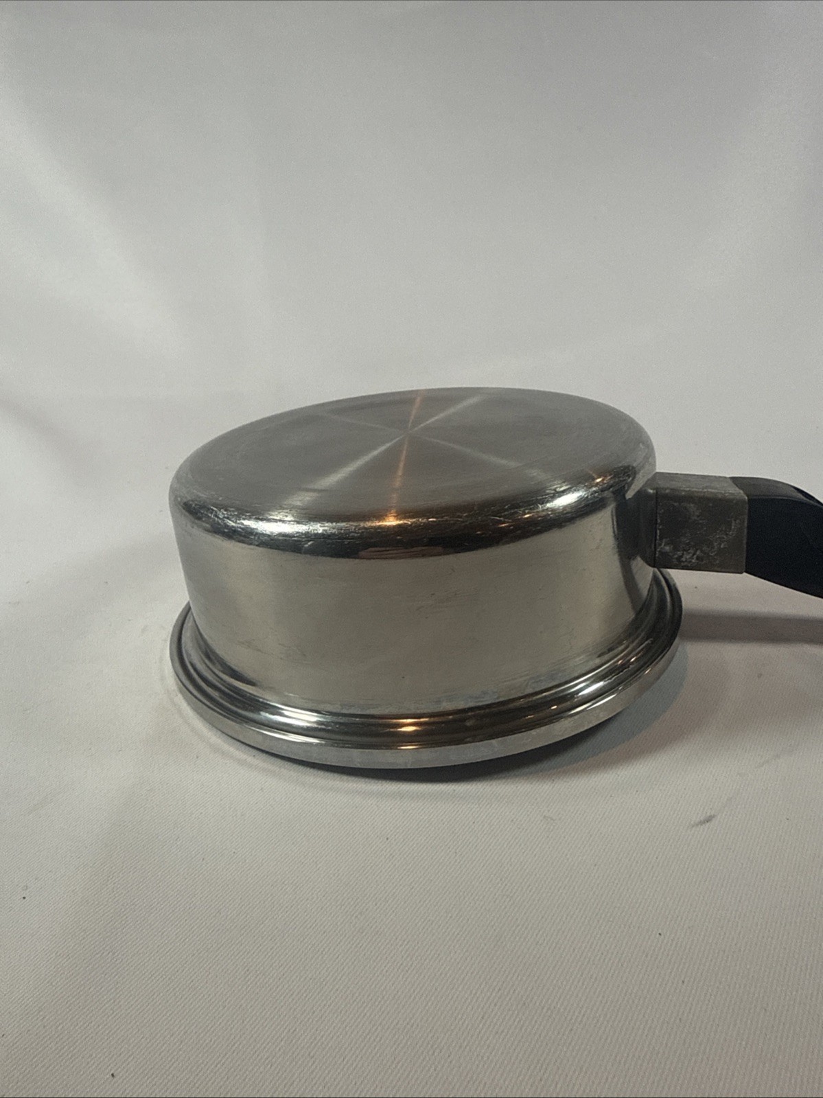 Saladmaster 1 Quart Sauce Pan 18-8 Tri-Clad Stainless Steel No Lid Dallas VTG