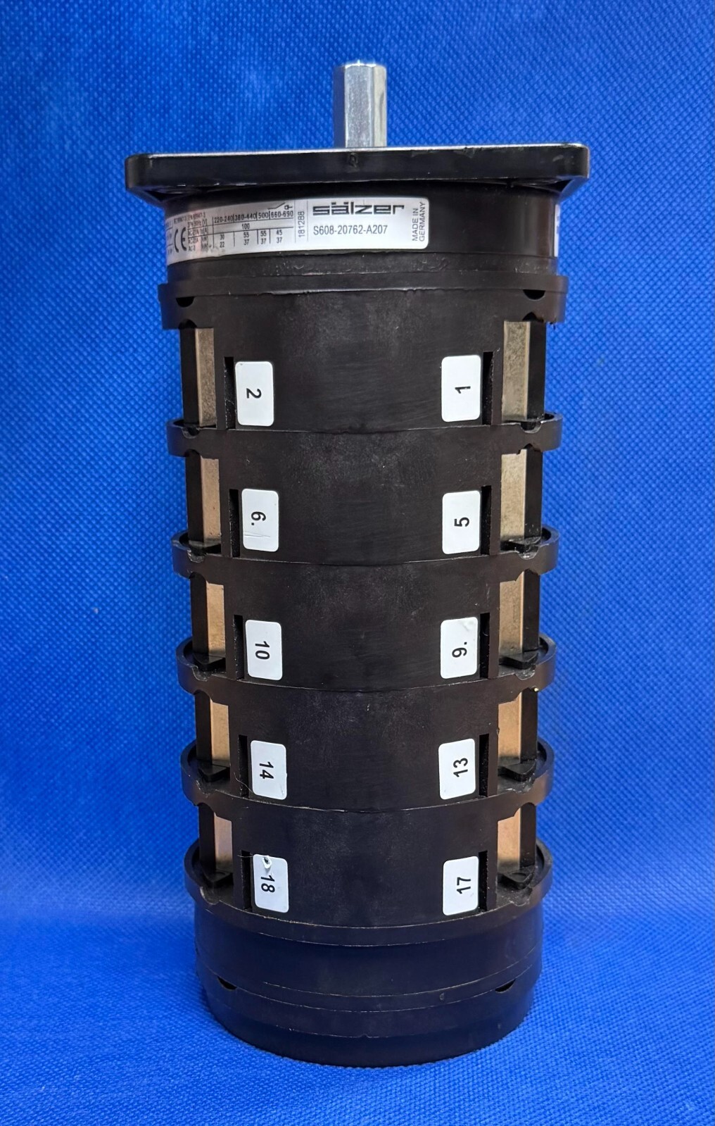 Salzer S608LUS1A4558-01 Large 2 Position Rotary Switch 110 Amp (No Handle)