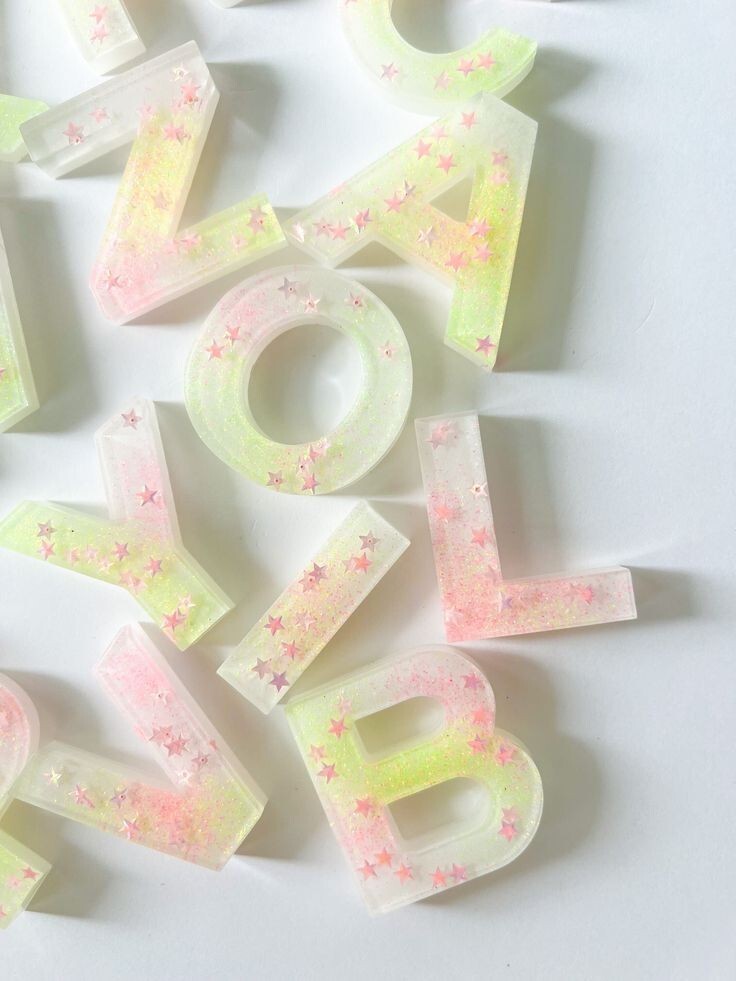 Colorful Letters For DIY Projects