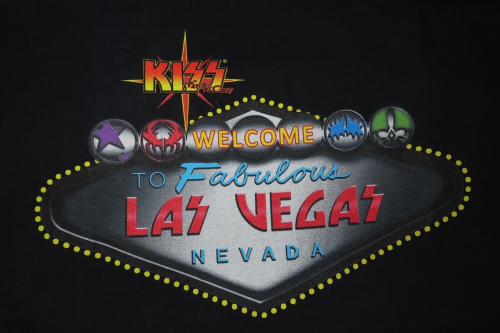 KISS by MONSTER GOLF - LAS VEGAS - NEVADA (XL) T-Shirt GENE SIMMONS PAUL STANLEY