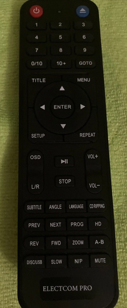 Genuine Electcom Pro DVD HDMI Player Remote Control Replacement Tested OEM